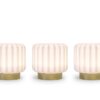 Dentelles 3 Lampes 9cm rechargeable - Or