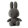 Miffy Velours Côtelé ECO 33cm - Gris