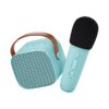 Enceinte et Micro sans fil rechargeable - Karaoke en solo - Bleu