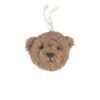 Peluche à Bruit Blanc Portable LOU - Idéale pour la Poussette et le Siège Auto - Marron