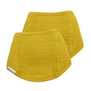 Set de 2 Bavoirs Bandana pour Bébé en Coton Biologique (36x15 cm)