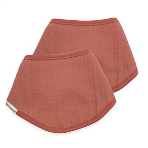 Set de 2 Bavoirs Bandana pour Bébé en Coton Biologique (36x15 cm)