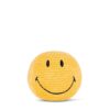 Peluche SMILEY – 13cm velours côtelé - Jaune