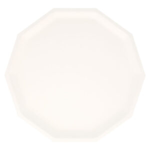 Cream Decagon Compostable Dinner Plates
