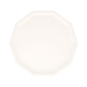Cream Decagon Compostable Side Plates