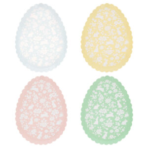 Ditsy Bunny Egg Plates