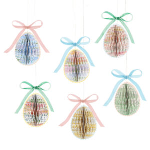 Meri Meri x Liberty Paper Honeycomb Egg Decorations
