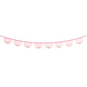 Pink Organza Pompom Garland