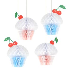 Honeycomb Cupcake Decorations