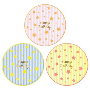 Bright Star Happy Birthday Dinner Plates