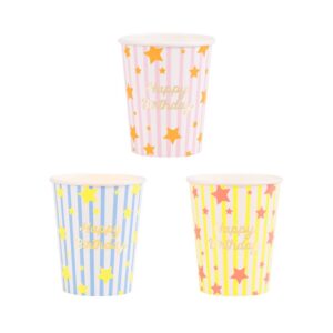 Bright Star Happy Birthday Cups