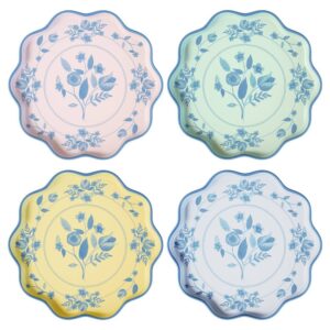 Vintage Botanical Reusable Large Plates