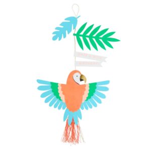 Parrot Decoration Birthday Card