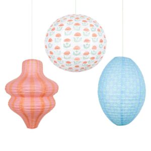 Flora Orange & Blue Lanterns