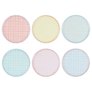 Gingham Reusable Large Plates