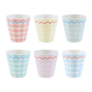 Gingham Reusable Cups