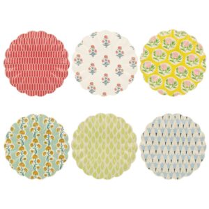 Meri Meri x Molly Mahon Patterned Reusable Large Plates