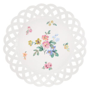 Meri Meri - Basketweave Floral Dinner Plates - 298689
