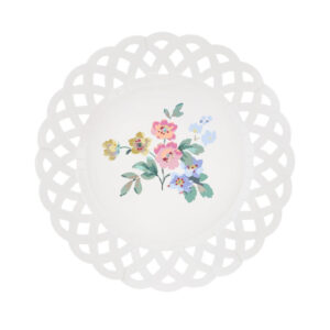 Meri Meri - Basketweave Floral Side Plates - 298698