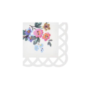 Meri Meri - Basketweave Floral Small Napkins - 298716