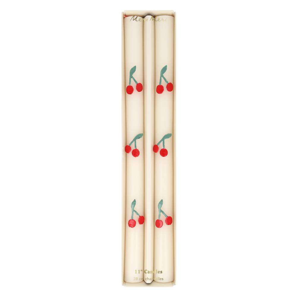 Meri Meri - Cherry Table Candles - 282471 Meri Meri - Cherry Table Candles - 282471