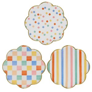 Meri Meri - Colourful Pattern Dinner Plates - 267277