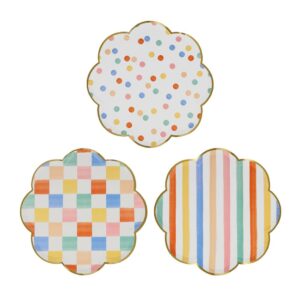 Meri Meri - Colourful Pattern Side Plates - 267268