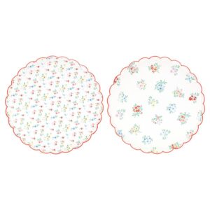 Meri Meri - Ditsy Posy Scalloped Dinner Plates - 285873
