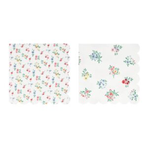 Meri Meri - Ditsy Posy Scalloped Large Napkins - 285900