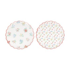 Meri Meri - Ditsy Posy Scalloped Side Plates - 285864