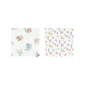 Meri Meri - Ditsy Posy Scalloped Small Napkins - 285909