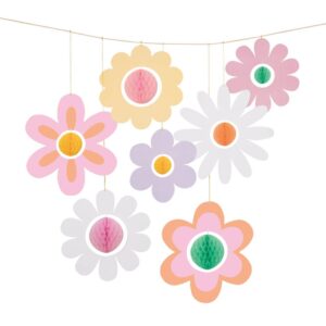 Meri Meri - Groovy Flower Hanging Decorations - 276035