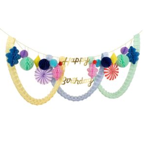 Meri Meri - Happy Birthday Honeycomb Garland - 273884