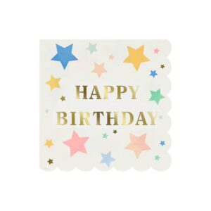 Meri Meri - Happy Birthday Stars Large Napkins - 275756