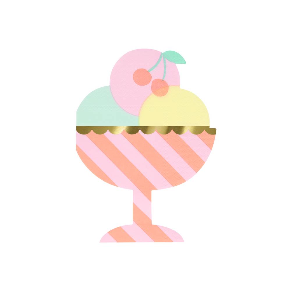 Meri Meri - Ice Cream Sundae Napkins - 286026
