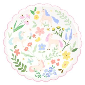 Meri Meri - Meadow Unicorns Dinner Plates - 286287