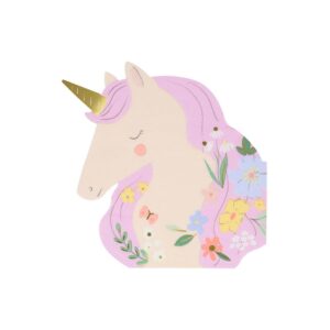 Meri Meri - Meadow Unicorns Shaped Napkins - 286323