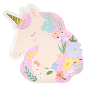 Meri Meri - Meadow Unicorns Shaped Plates - 286278