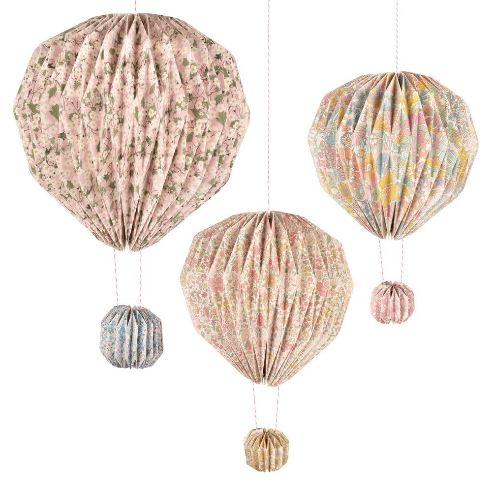 Meri Meri - Meri Meri x Liberty Origami Balloon Decorations - 284208 Meri Meri - Meri Meri x Liberty Origami Balloon Decorations - 284208
