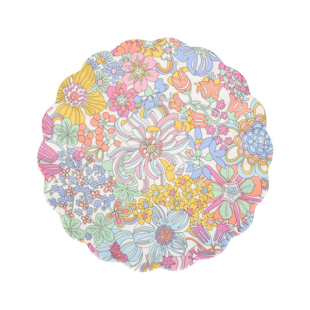 Meri Meri - Meri Meri x Liberty Rainbow Garden Reusable Small Plate - 284352