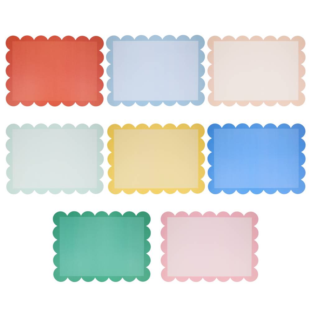 Meri Meri - Mixed Colour Placemats - 287520 Meri Meri - Mixed Colour Placemats - 287520
