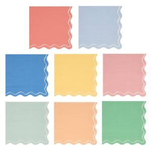 Meri Meri - Mixed Wavy Line Large Napkins - 274280