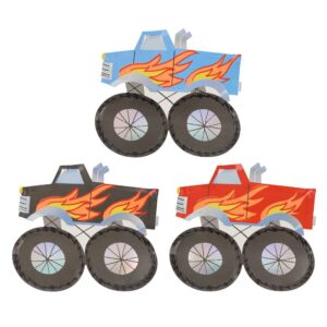 Meri Meri - Monster Truck Plates - 287385