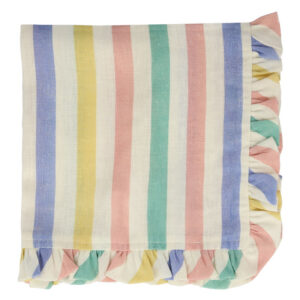 Meri Meri - Multi Stripe Ruffle Fabric Napkins - 222102