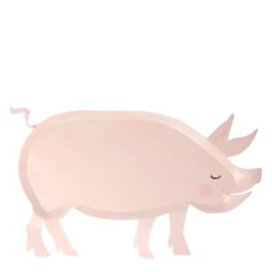 Meri Meri - On The Farm Pig Plates - 203132
