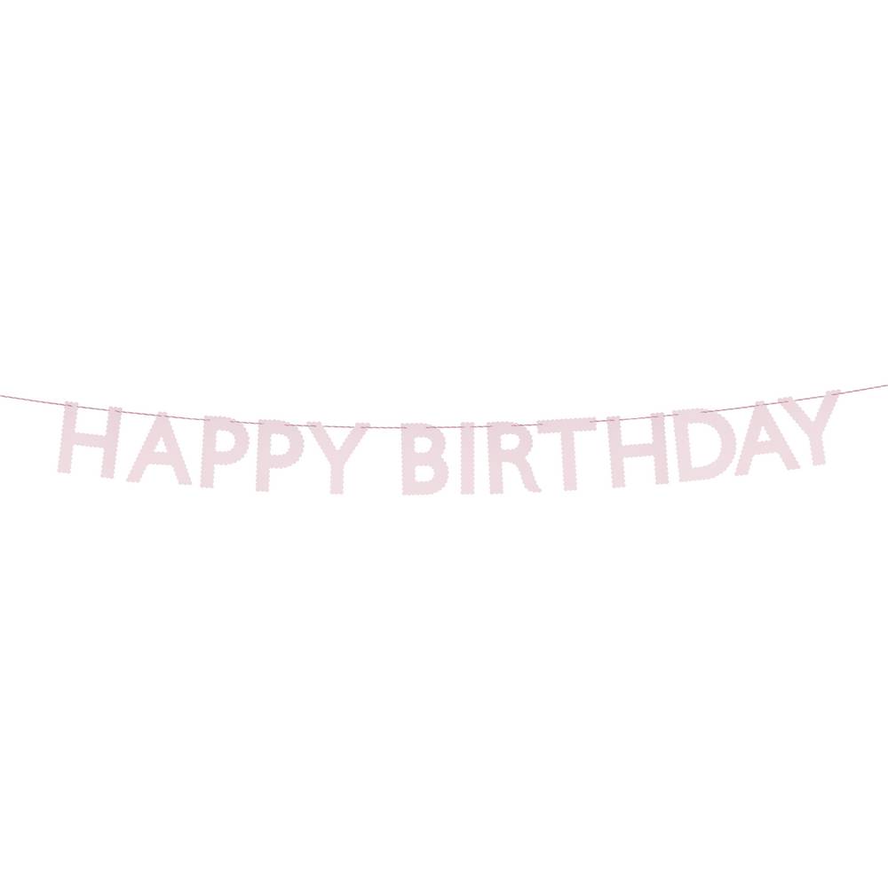 Meri Meri - Pink Happy Birthday Garland - 287439 Meri Meri - Pink Happy Birthday Garland - 287439