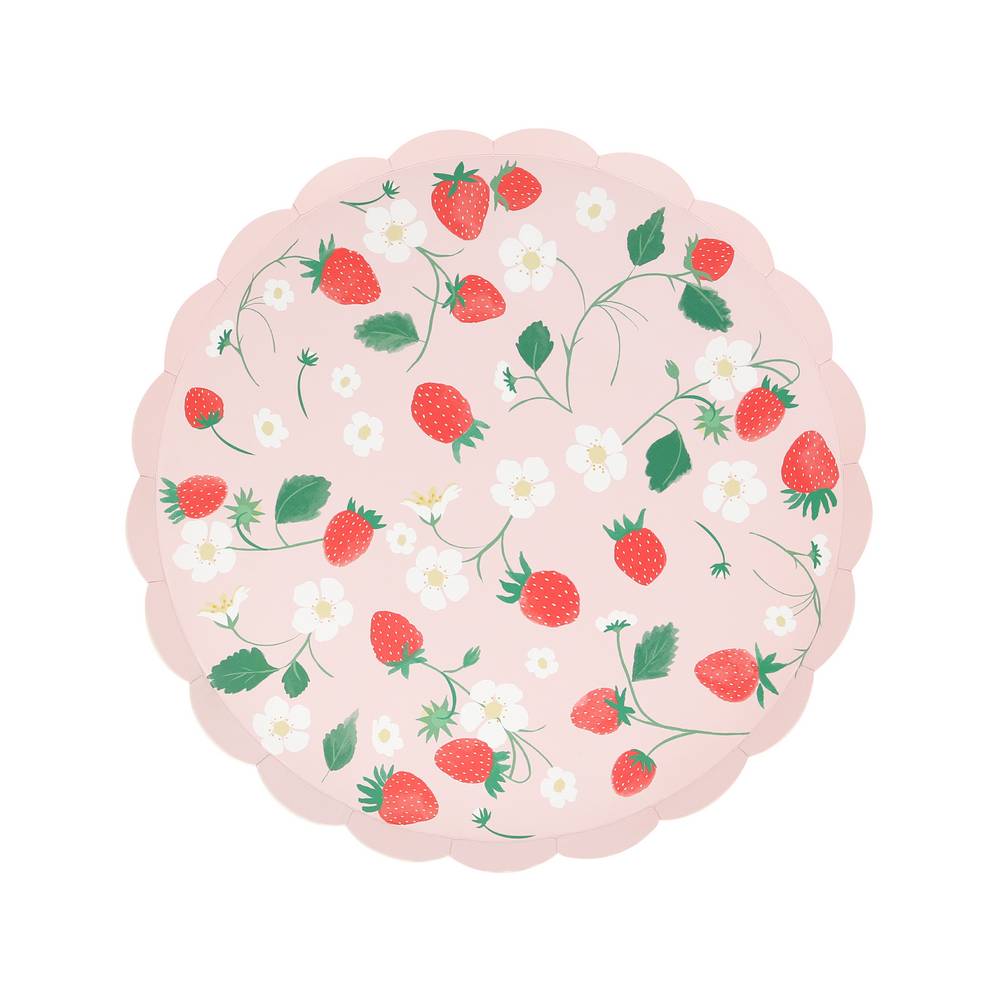 Meri Meri - Strawberry Pattern Side Plates - 287223