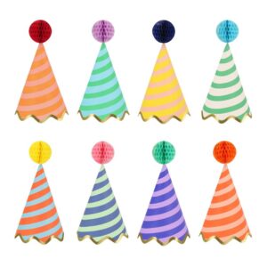Meri Meri - Stripe Party Hats - 273830