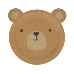 Meri Meri - Woodland Bear Plates - 286638