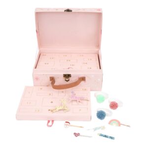 Valise calendrier de l'Avent accessoires pour cheveux